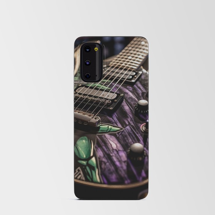 Comic Book Electric Guitar - Oil Style Android Card Case