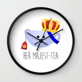 Her Majest-tea Wall Clock