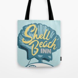 Shell Beach Inn Vintage Sign Tote Bag