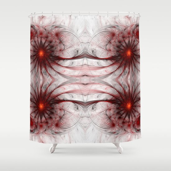 Crown Of Thorns Abstract Fractal Artwork Shower Curtain By Elivokounova Society6