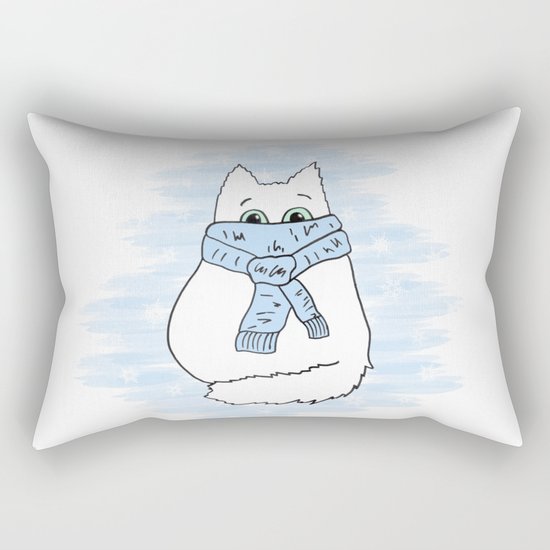 Cartoon cat. Rectangular Pillow
