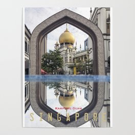 Singapore, The Sultan Mosque Poster