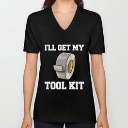 Duct Tape Roll Duck Taping Crafts Gaffa Tape V Neck T Shirt