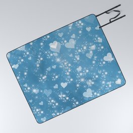 Magical Pixie Dust Hearts For Valentines Day Picnic Blanket