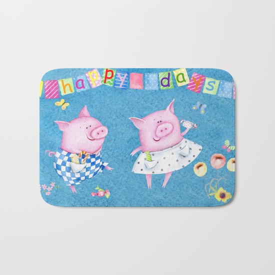 Happy Days Bath Mat