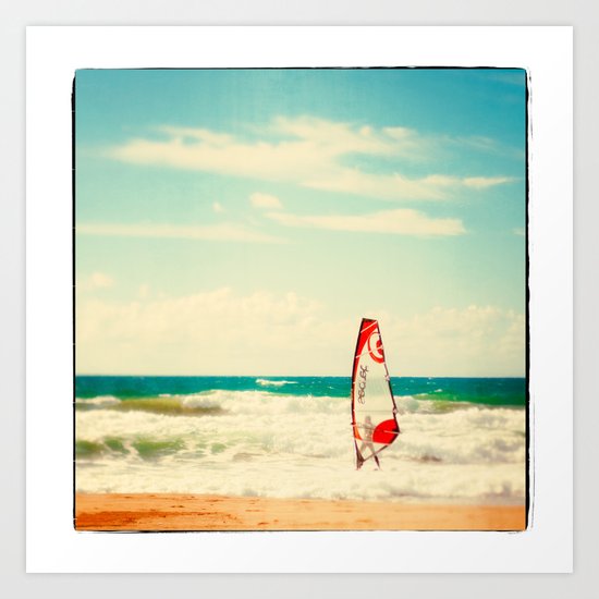 Time to surf 2 Art Print