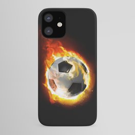 Soccer Fire Ball iPhone Case | Ball, Burning, Fireball, Digital, Graphicdesign, Soccerball, Fire, Hot, Soccer, Football 