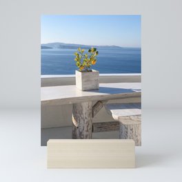 Santorini Scene  Mini Art Print
