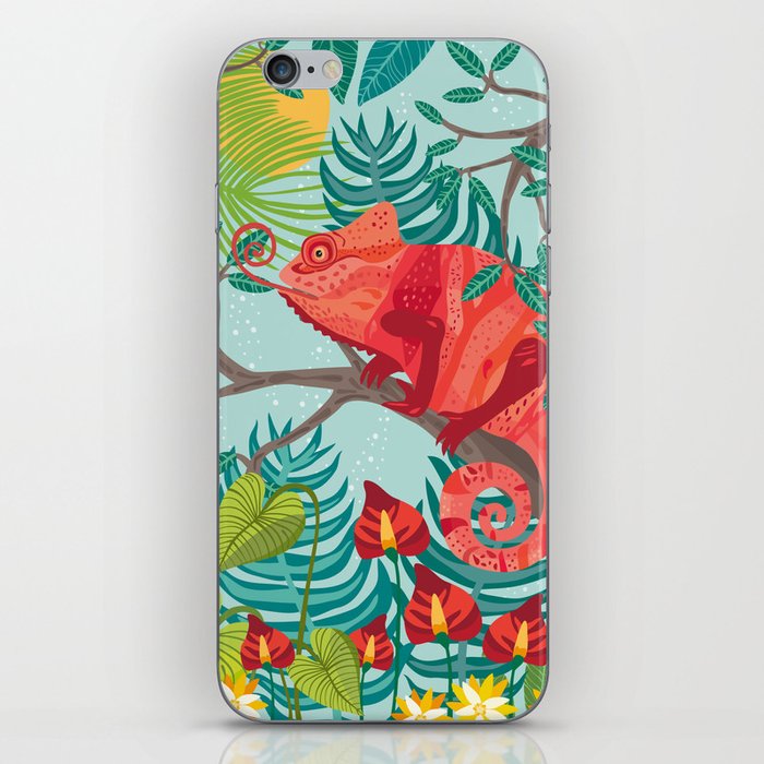 The Red Chameleon  iPhone Skin