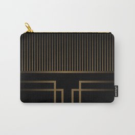 Art Deco Gold/Black Pattern II Carry-All Pouch