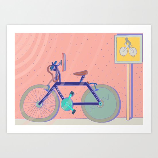 Bike Paths Art Print