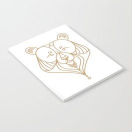 Gold Bear Two Notebook