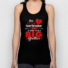 Brother Baby Reveal Hearts Day Valentines Day Unisex Tank Top