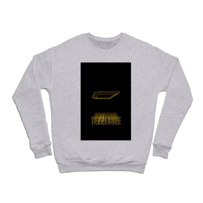 Map of Tennessee, Gold Map Crewneck Sweatshirt