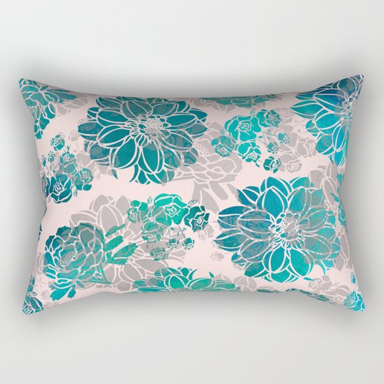 Flower Pattern Design #4 Rectangular Pillow