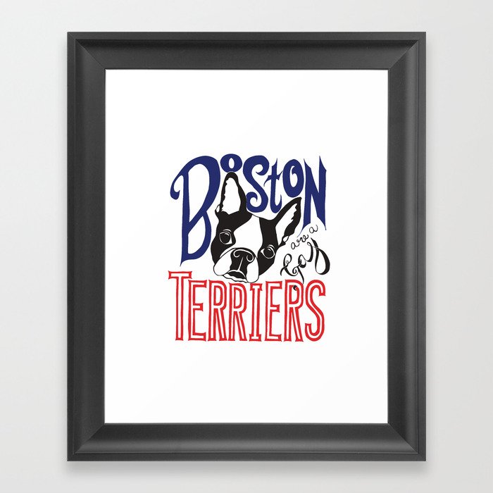 Boston Terriers are a Gas Framed Art Print