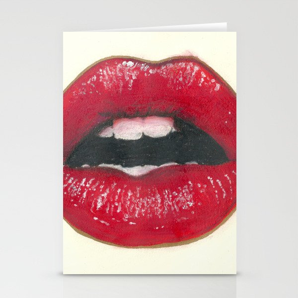 Lush - Red Lips Stationery Cards