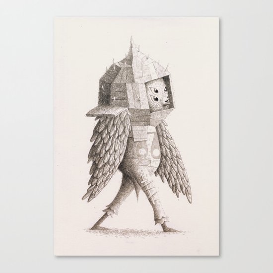 Hut Helmet Canvas Print
