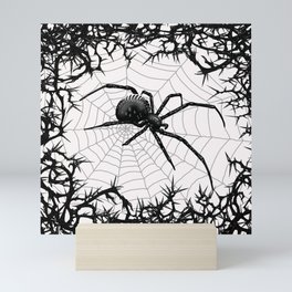 Briar Web- Black and White Mini Art Print