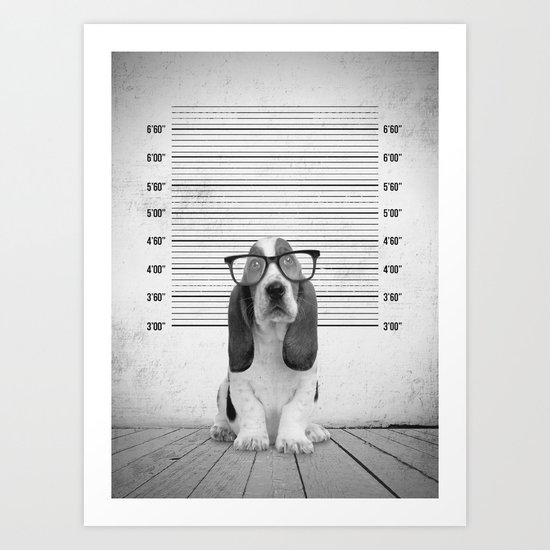 Guilty Puppy Art Print