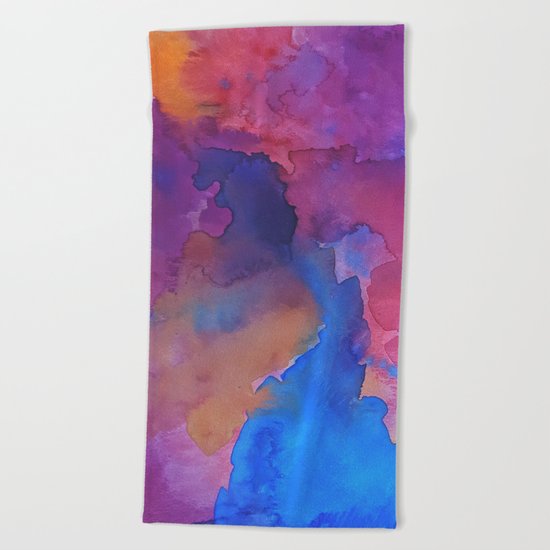 Close Your Eyes Beach Towel