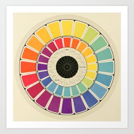 Color Wheel Spinner Art Print