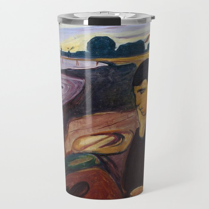 Edvard Munch , Melancholy Travel Mug