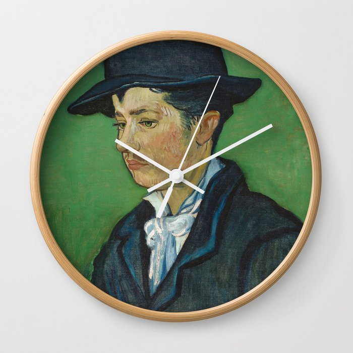 Portrait of Armand Roulin by Vincent van Gogh Wall Clock