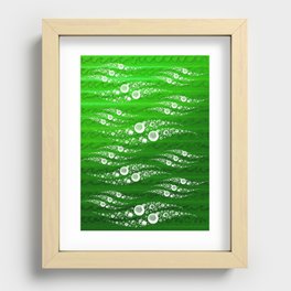 water balls, waves, and ripples. Recessed Framed Print