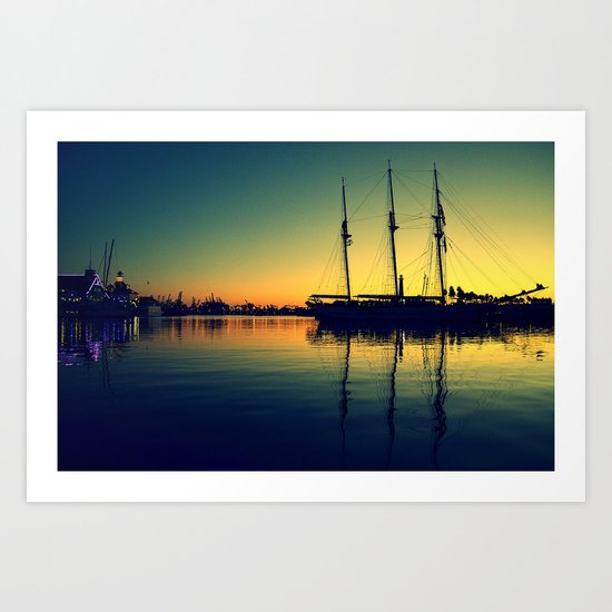 ~ Placid Dusk ~ Sail at Dawn ~ Art Print