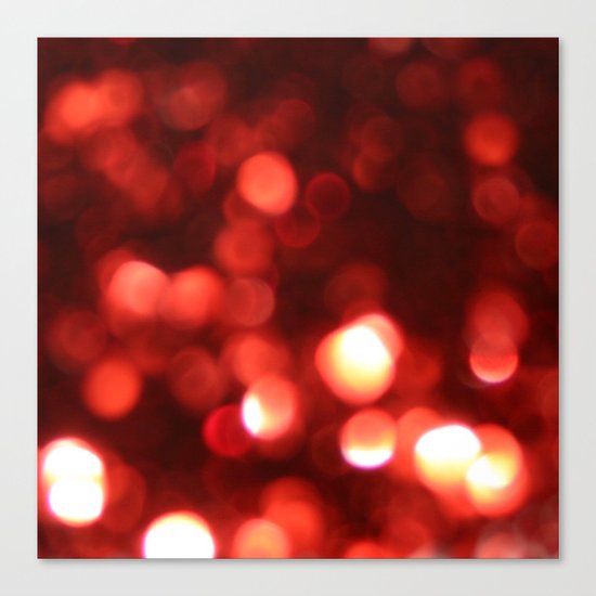 Red Blurred Lights Canvas Print