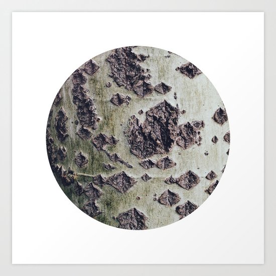 Planetary Bodies - Green Tree Art Print