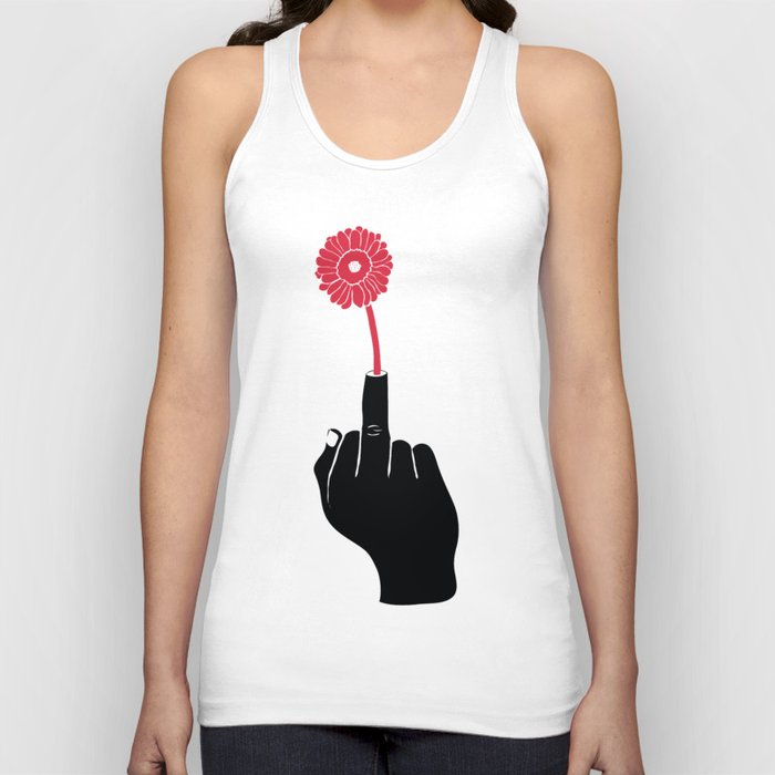 The One Fingered (Hippy) Solute Tank Top