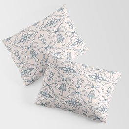 Spring Toile Print in Blue Pillow Sham