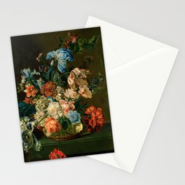 Cornelia van der Mijn "Still Life with Flowers" Stationery Card