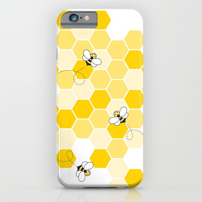 Honey Bee Pattern iPhone Case