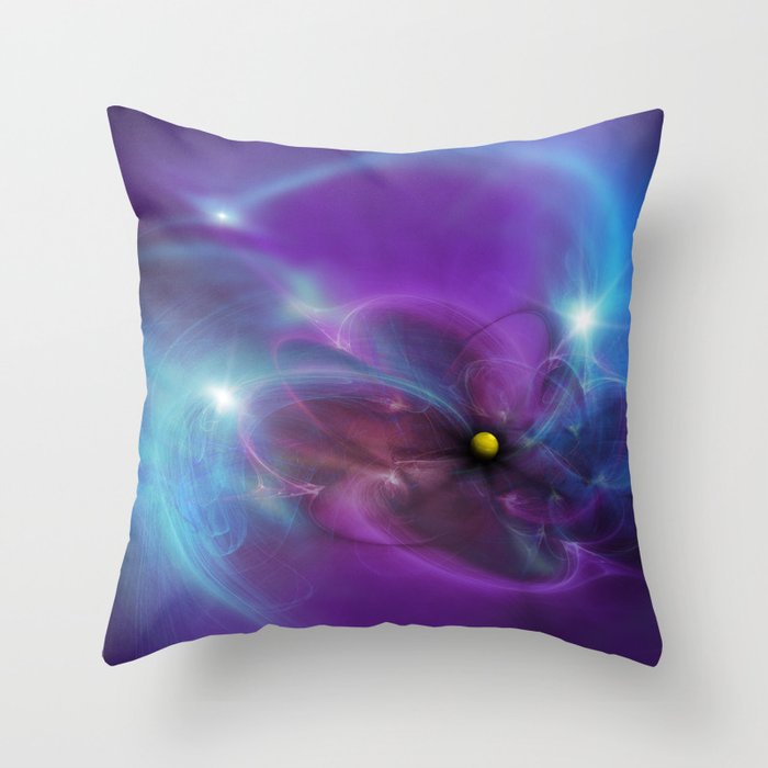 Gravitational Distort Space Abstract Art Throw Pillow