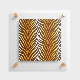 Tiger Fur Pattern Floating Acrylic Print