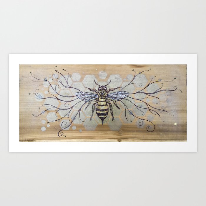 Bee Free Art Print