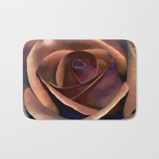 Dreamy Rustic Rose Bath Mat