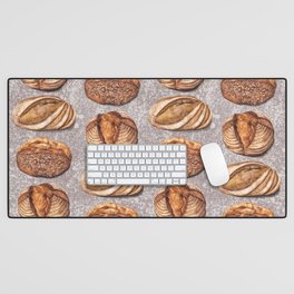 Freshly Baked Bread - Bread Lovers Artwork  Desk Mat
