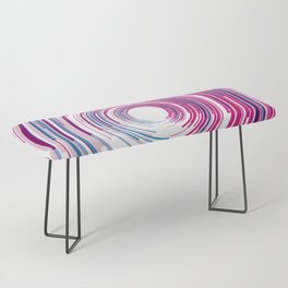 PURPLE AND BLUE SPINNER. Bench