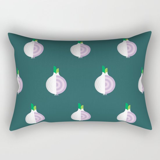 Vegetable: Onion Rectangular Pillow