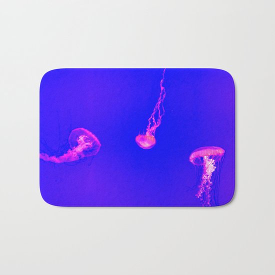 pastel jelly fish Bath Mat