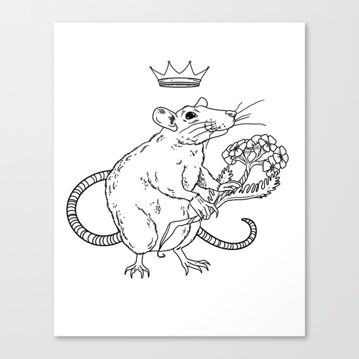 Rat King, an art canvas by cyborgmermaid - INPRNT