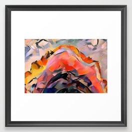 Loves Color Geode Detail 1 Framed Art Print