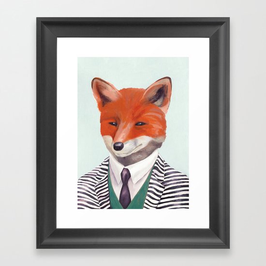 Mr. Fox Framed Art Print