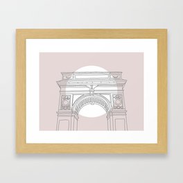 Washington Square Arch Framed Art Print
