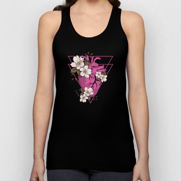 Gothic Flowers Tank Top