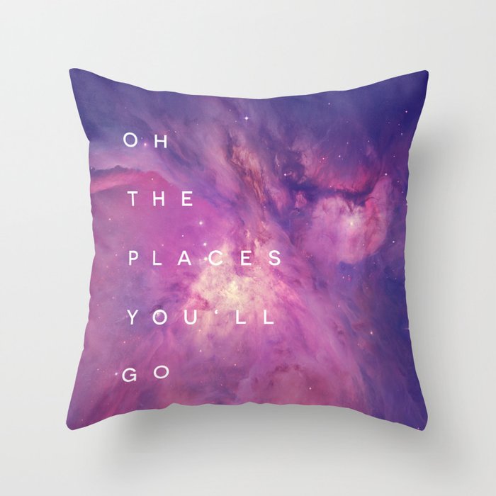 The Places You'll Go II Throw Pillow